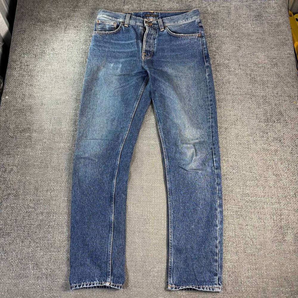 Men's Straight Fit Jeans in Blue Wash